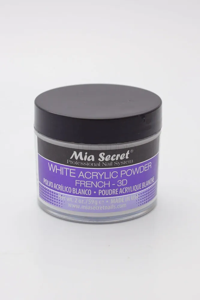 Mia Secret - Acrylic Powder - White French 3D