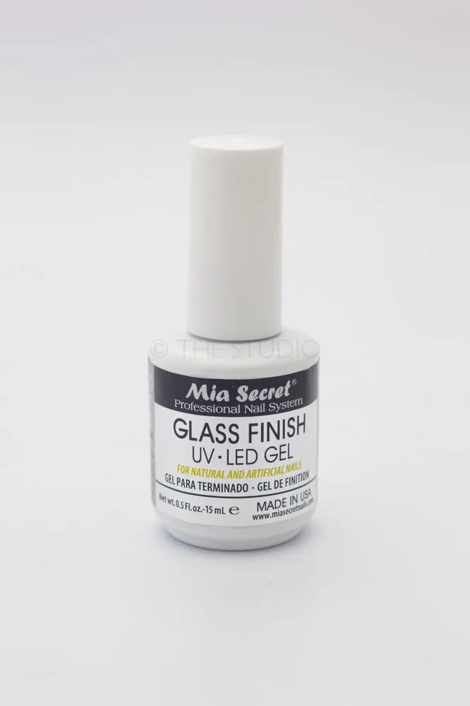 Mia Secret - Gel - Glass Finish Top Coat - No Wipe - 0.5 oz