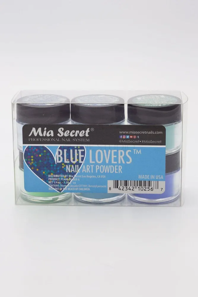 Mia Secret - Nail Art Powder - Blue Lovers - 6 count