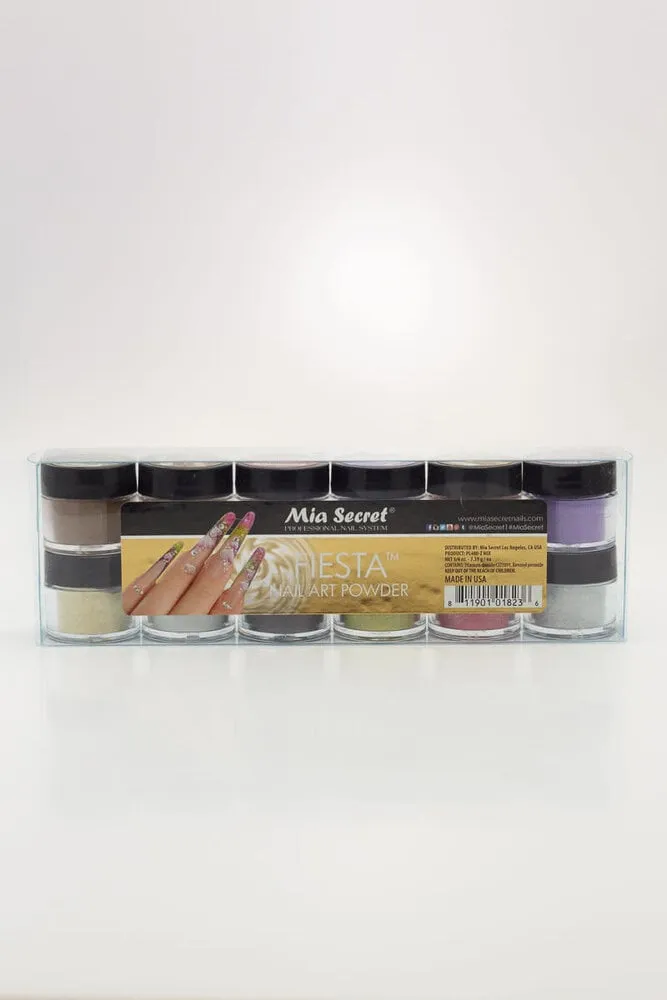 Mia Secret - Nail Art Powder - Fiesta - 12 count