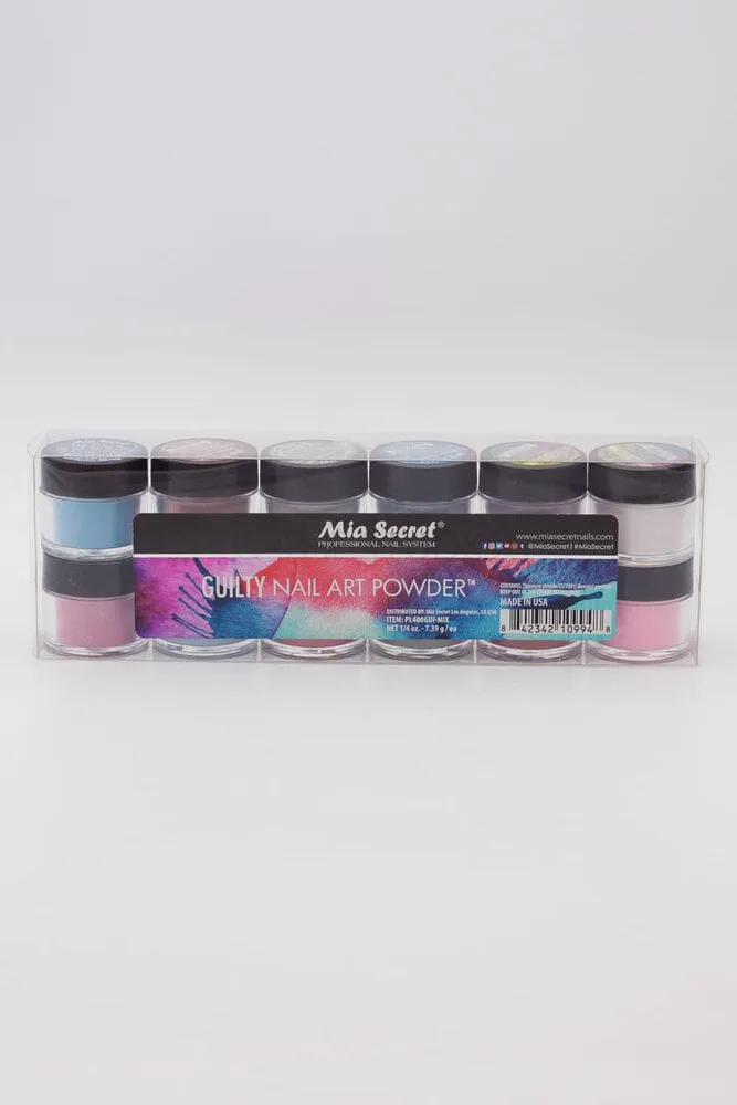 Mia Secret - Nail Art Powder - Guilty - 12 count