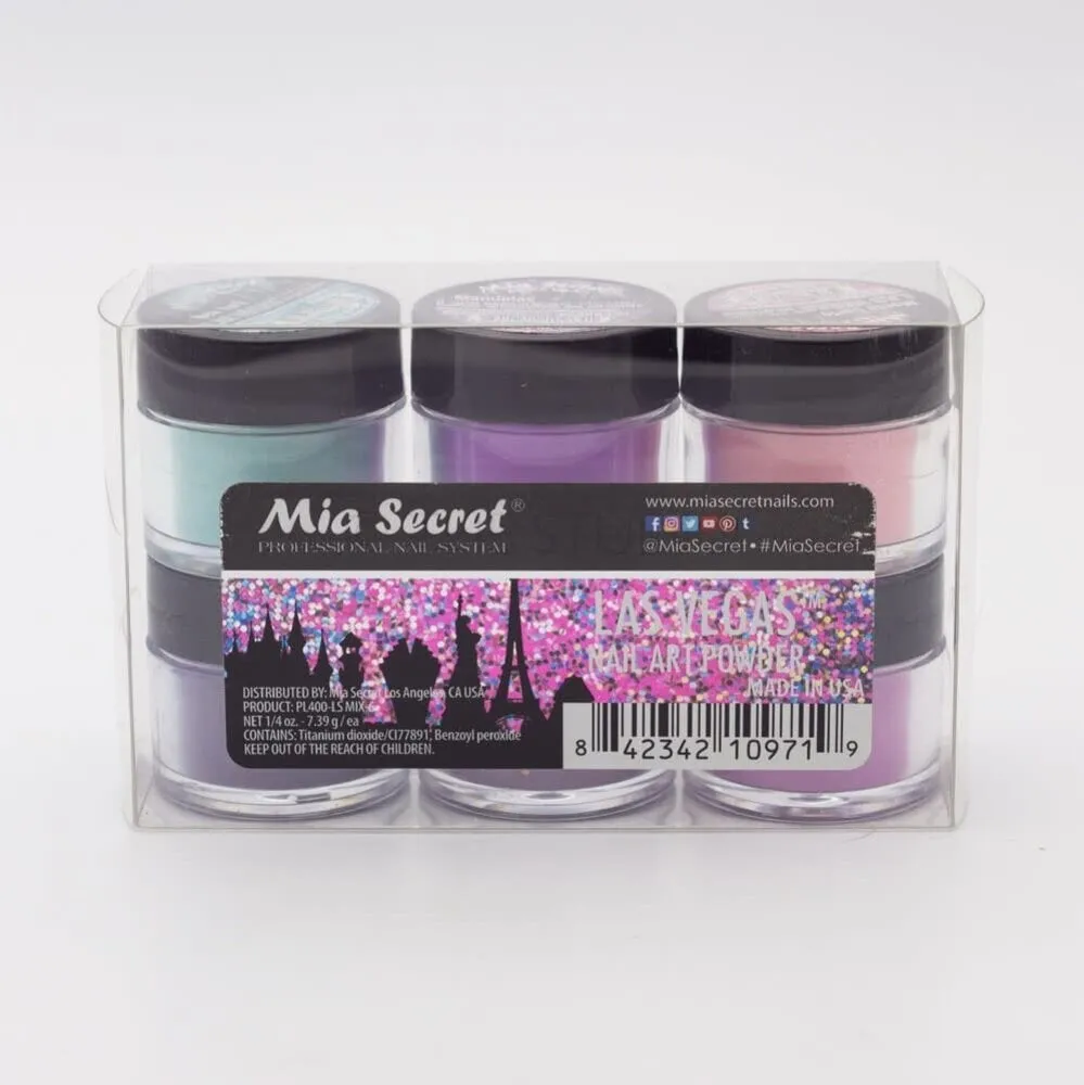 Mia Secret - Nail Art Powder - Las Vegas - 6 count
