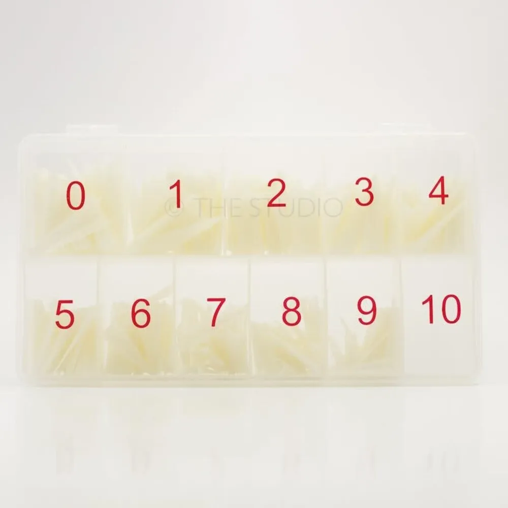 The Studio - Nail Tip Box - Stiletto Natural - Long