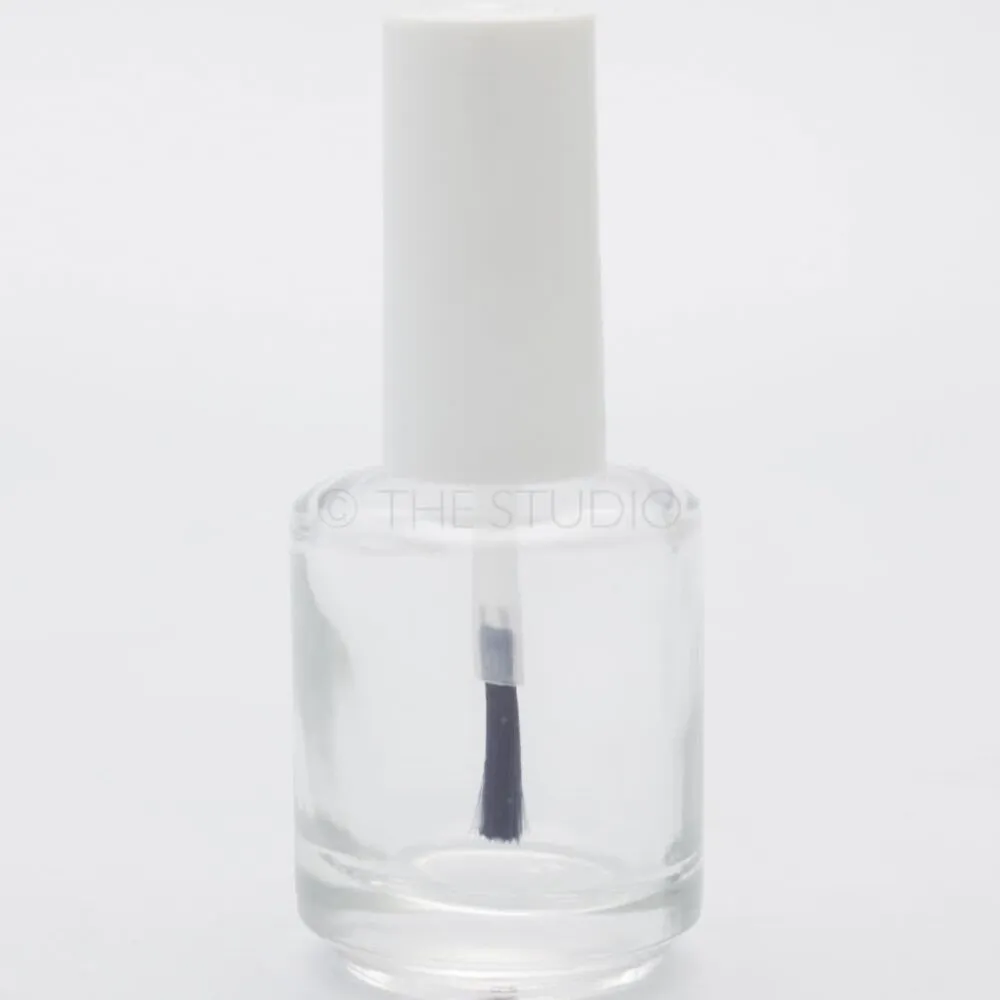 Empty Nail Polish Bottle - Clear - 0.5 oz