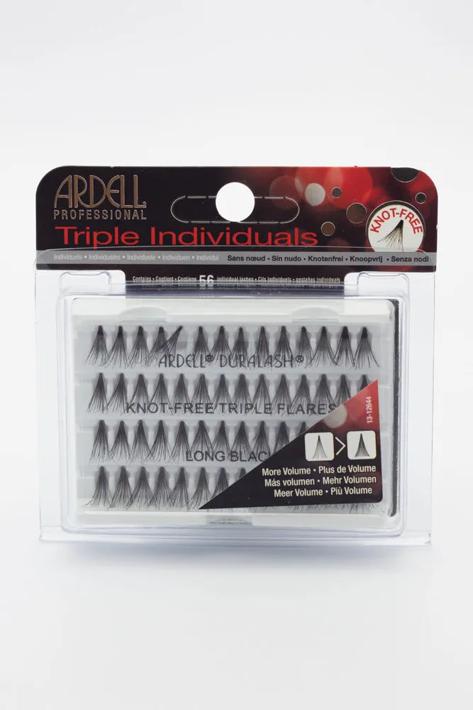 Ardell - Triple Individuals - Knot-Free Triple Flares - Long Black