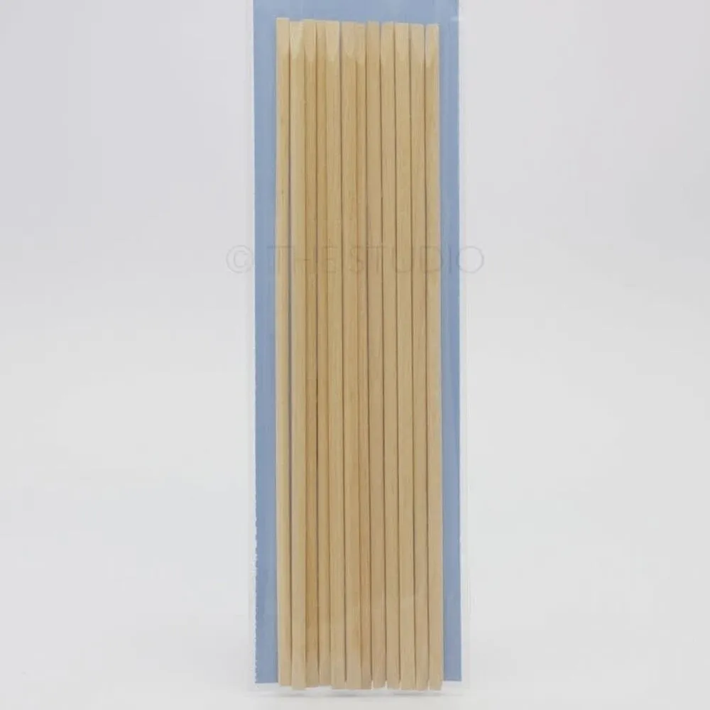 DL - Orange wood Sticks - 7" - 12 count - DL C75