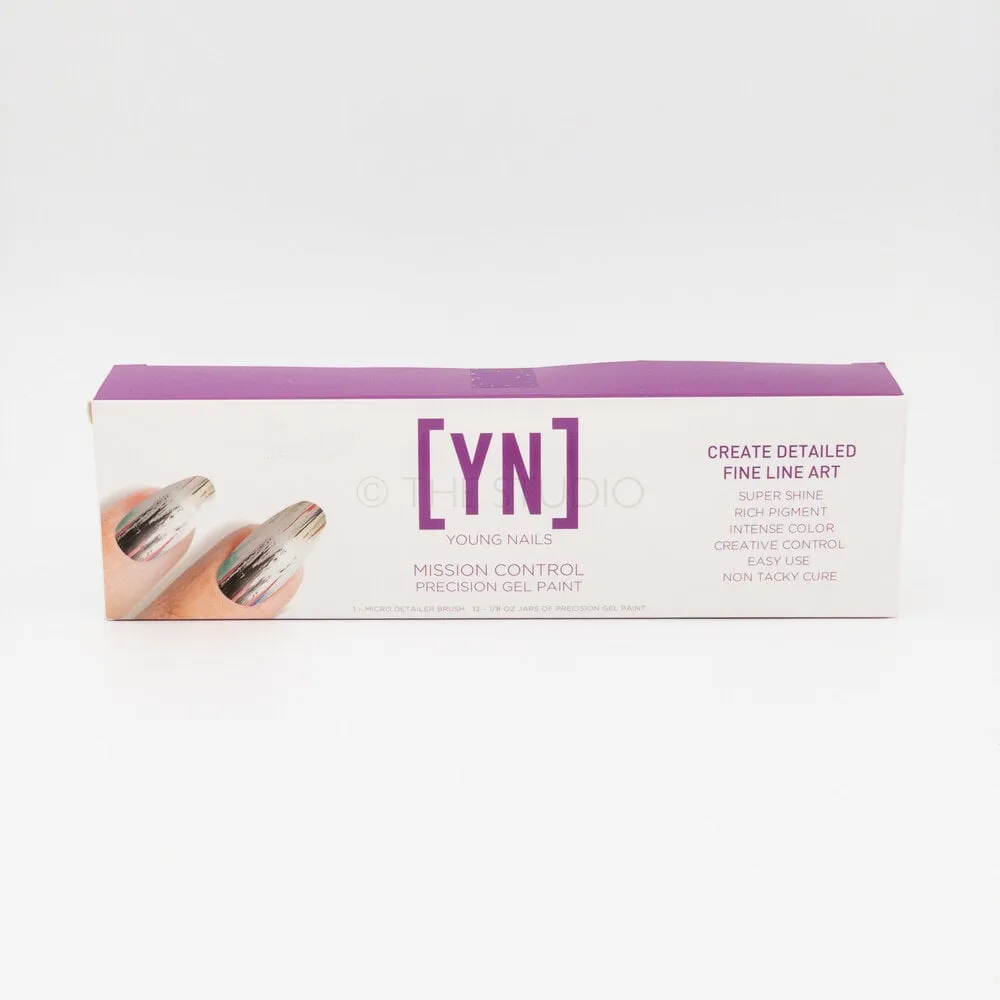Young Nails - Mission Control Precision Gel Paint - 12 color set (1/8 oz each)