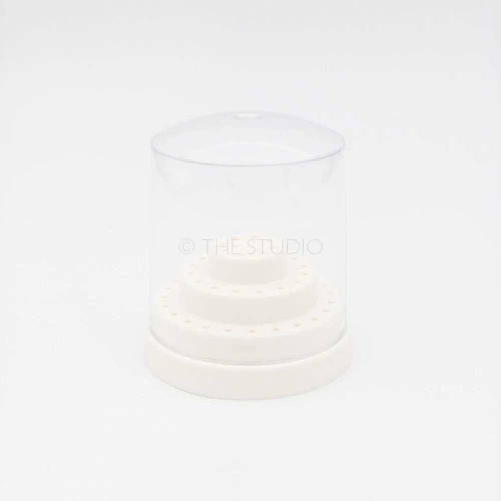 The Studio - Nail Drill Bit Holder - 48 Holes - White