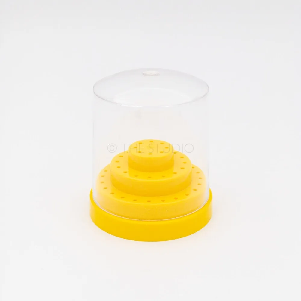 The Studio - Nail Drill Bit Holder - 48 Holes - Yellow