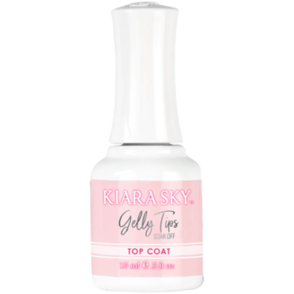 Kiara Sky - Gelly Tips - 4 Top Coat Non Wipe - 0.5 oz
