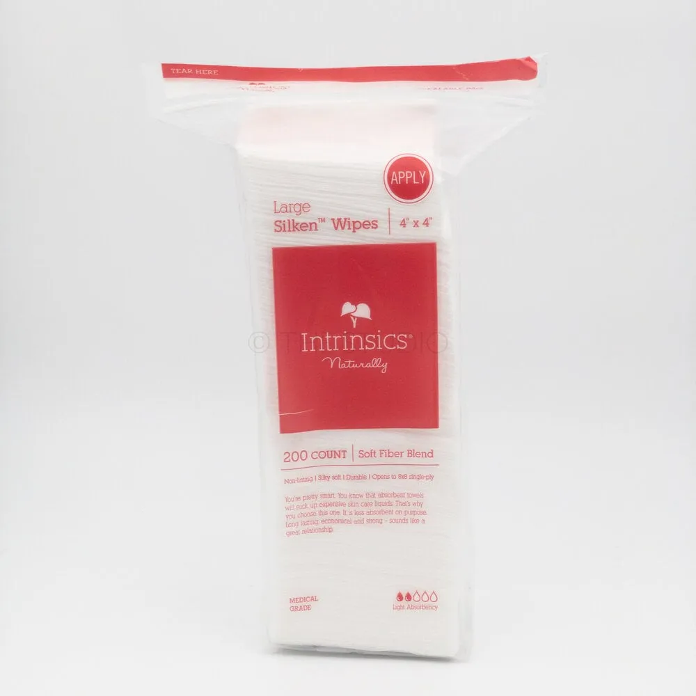 Intrinsics - 4"x4" Large Silken Wipes - 200 Count - 407400