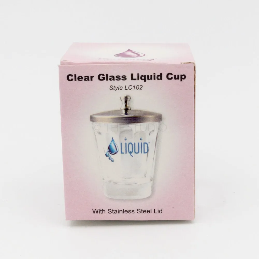 Berkeley - Glass - Liquid Cup With Stainless Steel Lid - Clear - LC102