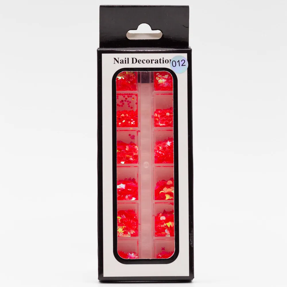 The Studio - Art Pack #094 - Assorted Red Confetti - 012 - 12 pcs
