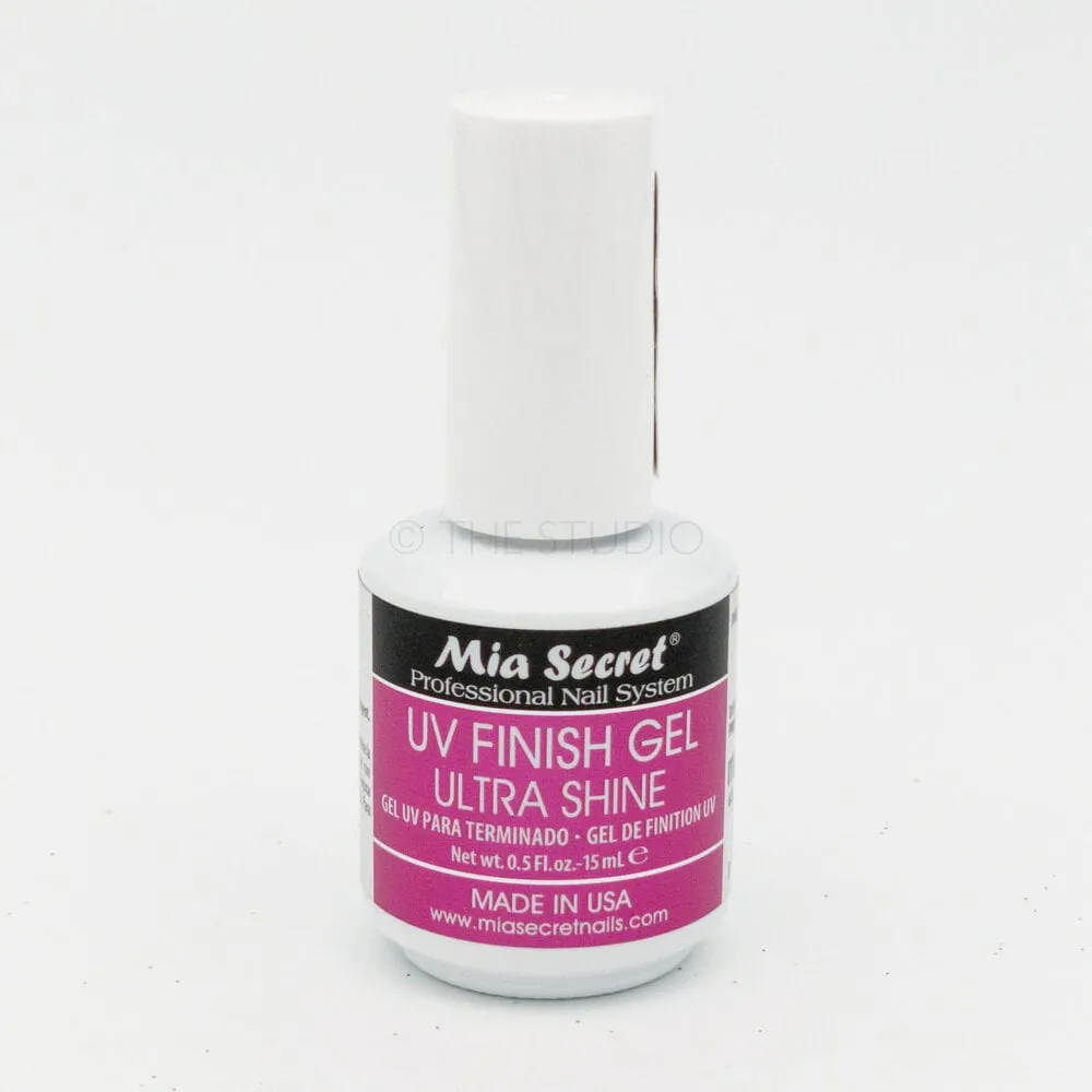 Mia Secret - Gel - UV Finish Gel - Ultra Shine Top Coat (No Wipe) - 0.5 oz