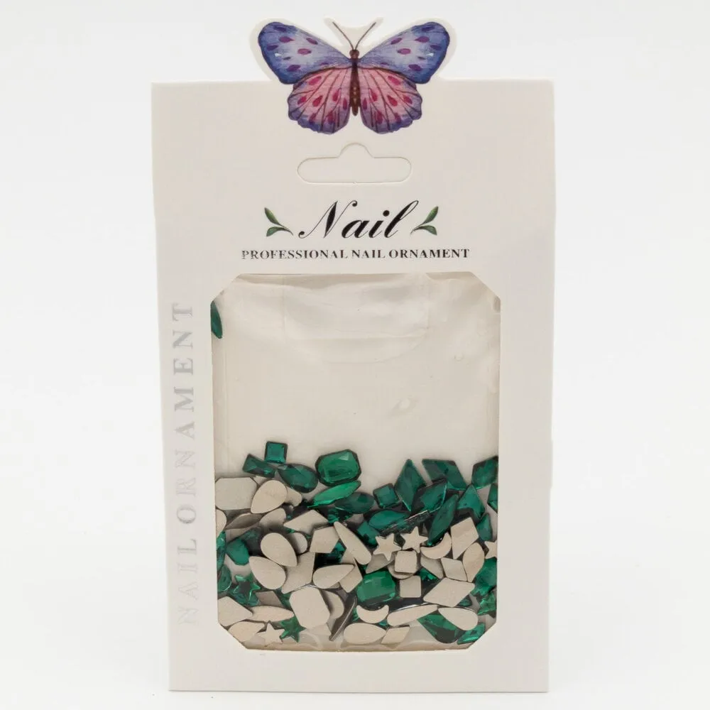The Studio - Art Pack #277 - Assorted Large Emerald Rhinestones