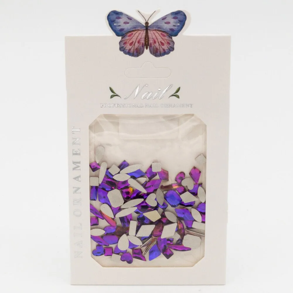 The Studio - Art Pack #278 - Assorted Large Purple Rhinestones