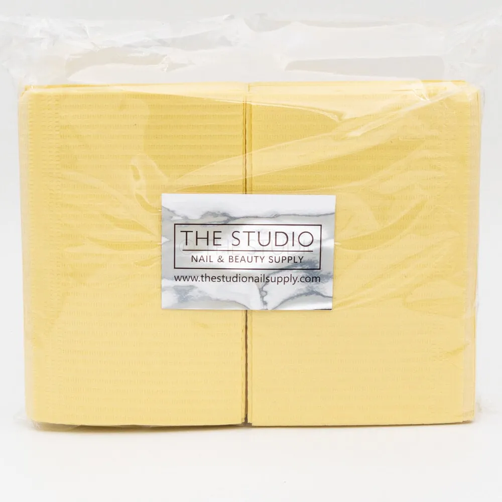 Disposable Towels - Table Liners/ Bibs - Yellow - 50 ct