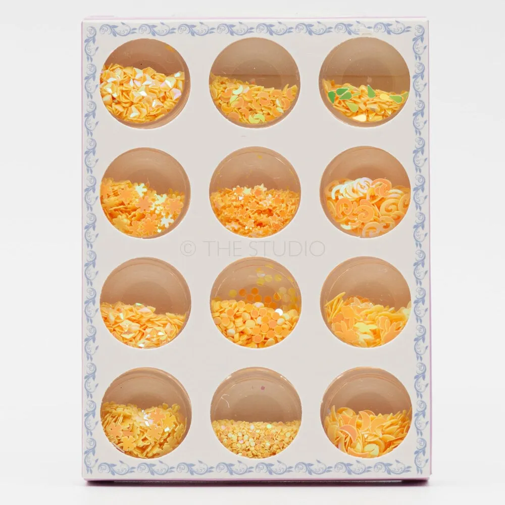 The Studio - Art Pack #237 - Assorted Yellow Confetti - 12 pcs
