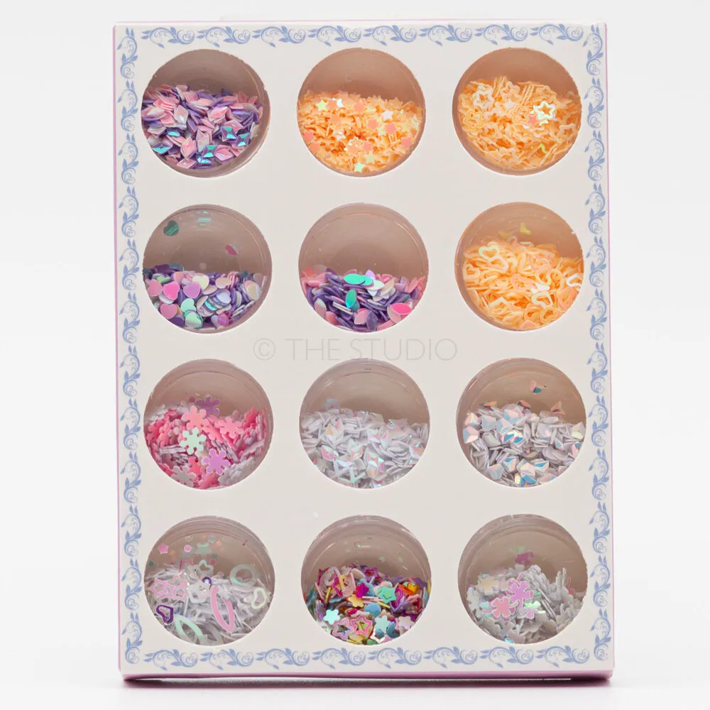The Studio - Art Pack #236 - Assorted Nail Art Confetti - 12 pcs