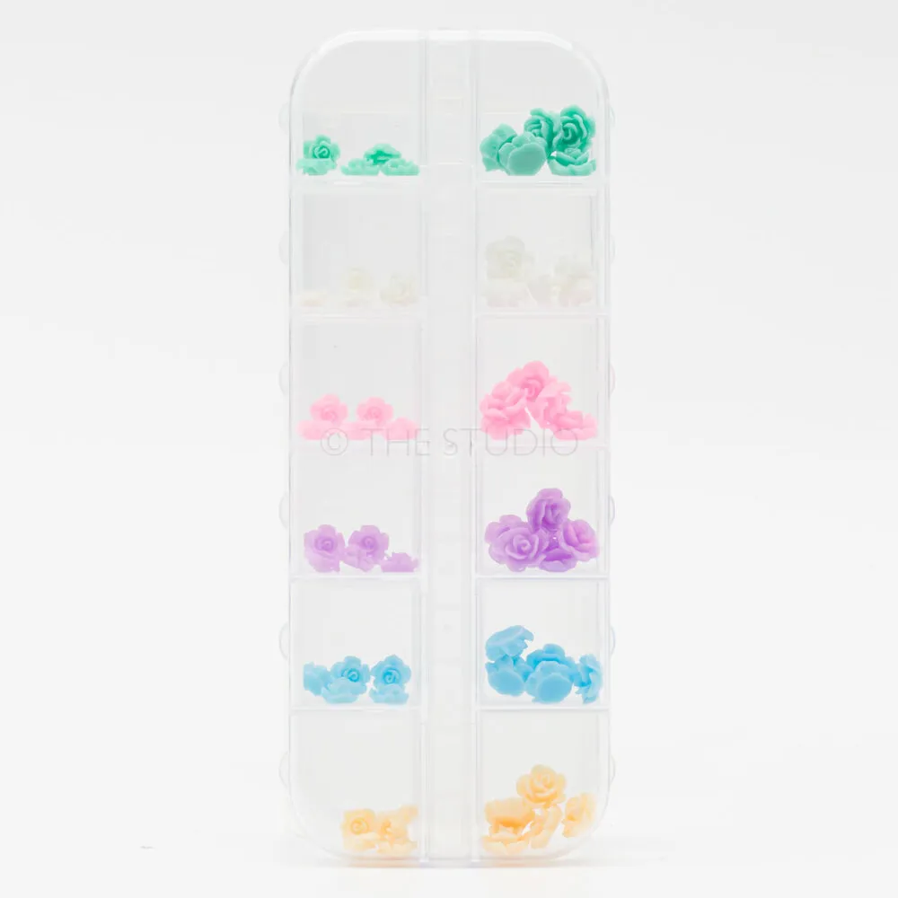 The Studio - Art Pack #296 - Flower Nail Art - 12 pcs