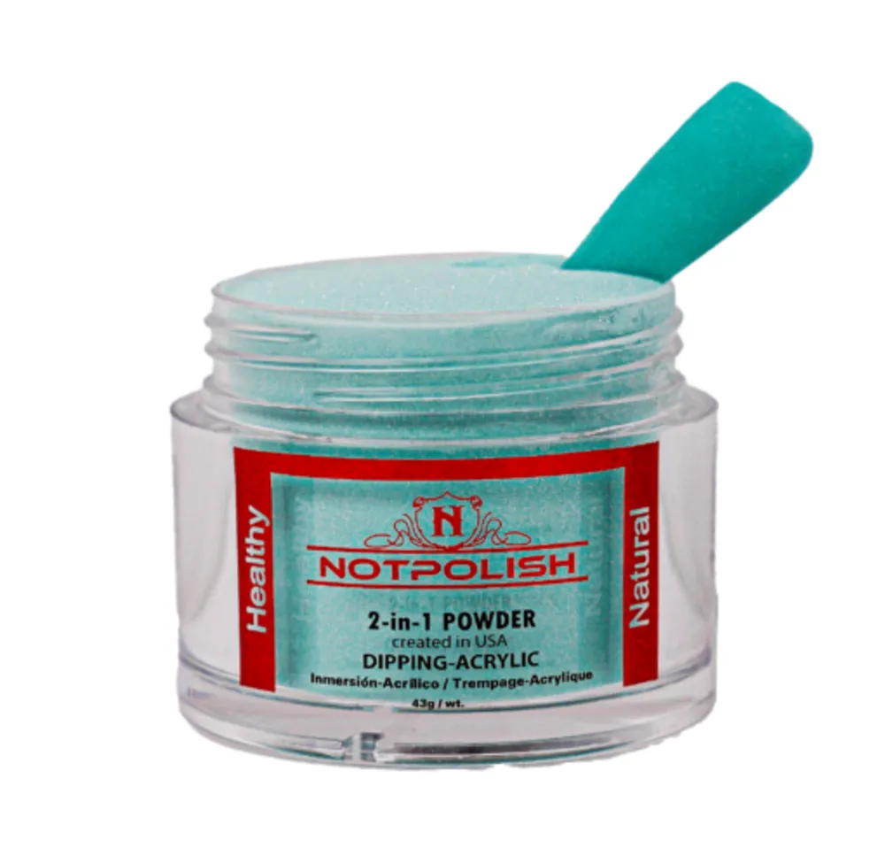 NotPolish - M 097 Pleasant Teal - AIO Powder - 2 oz