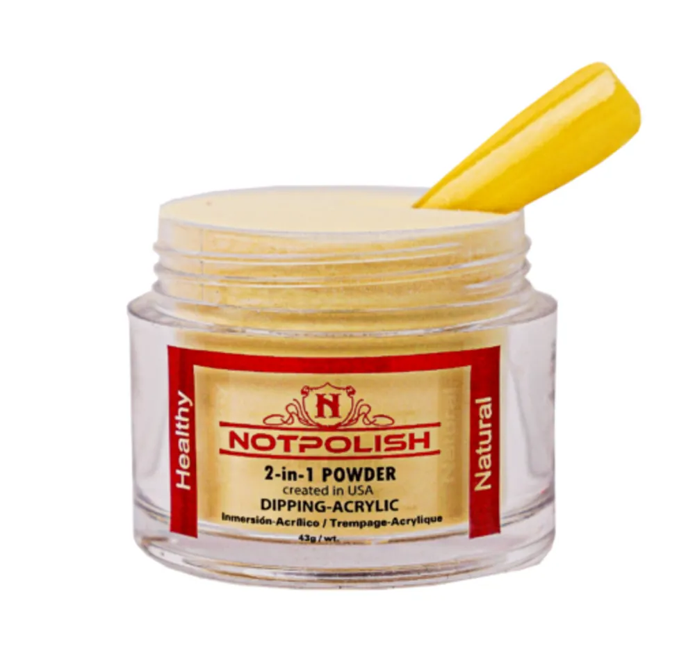 NotPolish - M 094 Sunlit Yellow - AIO Powder - 2 oz