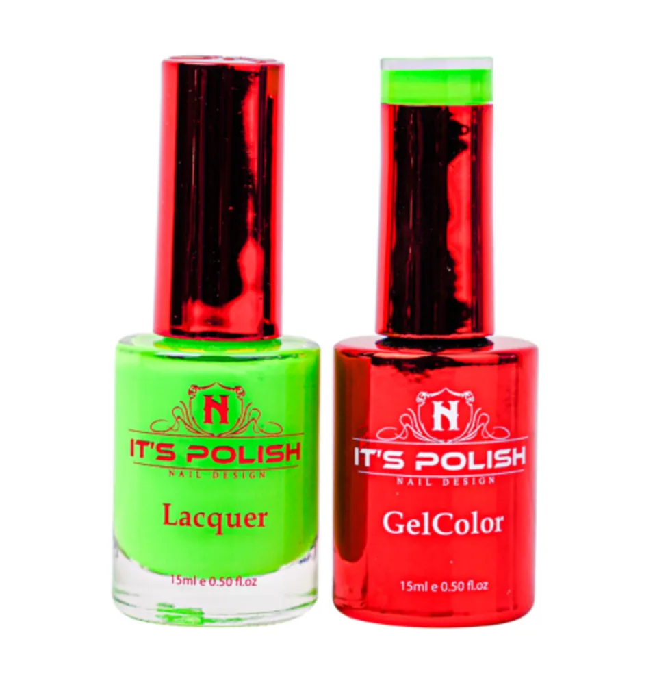 NotPolish - M 100 Hot Lime Bling - DUO Polish - .5 oz