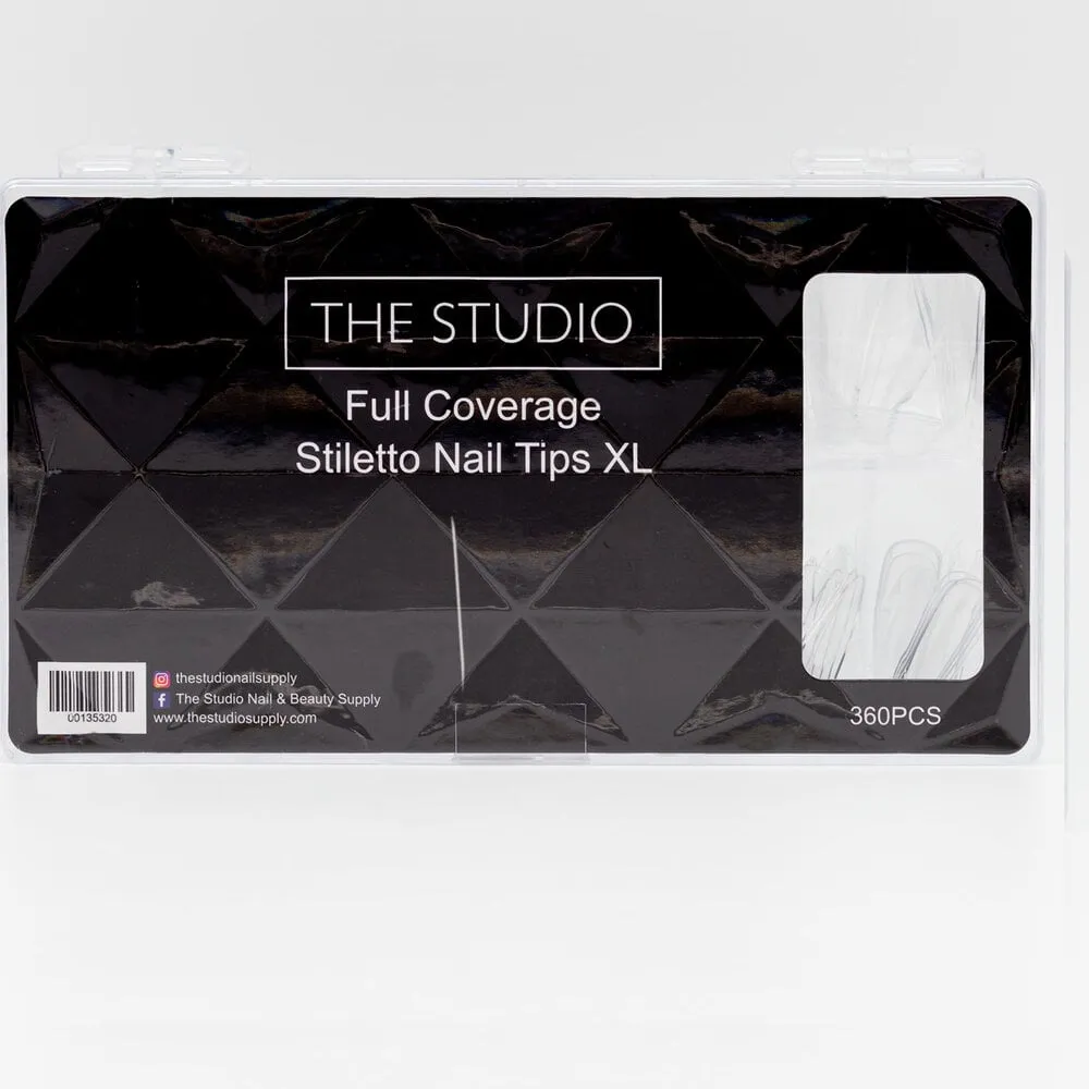 The Studio - Tip Box - Full Cover - Stiletto Clear