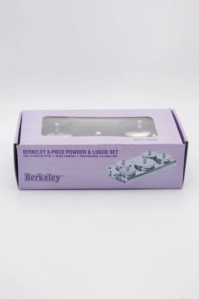 5 Piece Stainless Steel Powder and Liquid Set