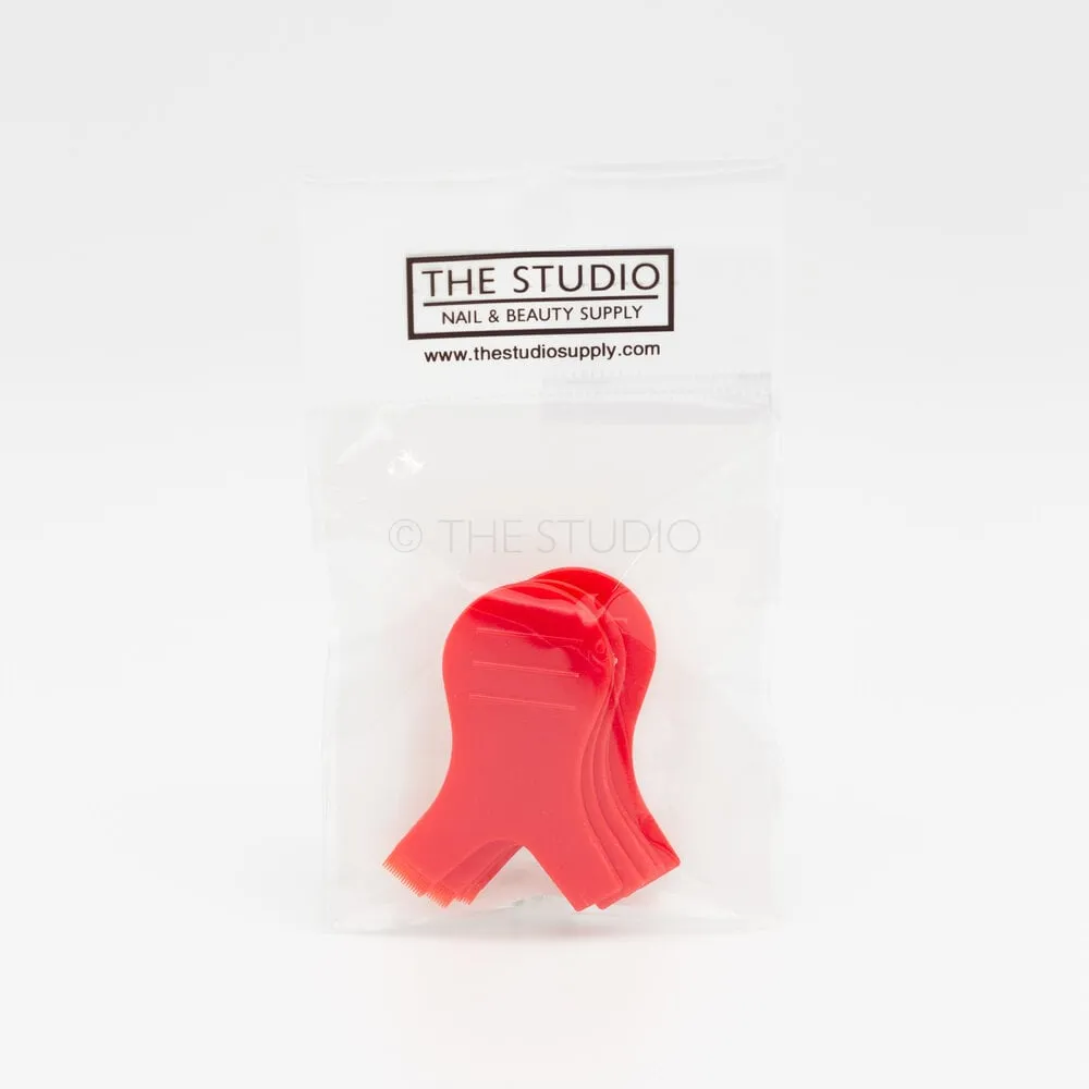 The Studio - Y Shape Eyelash Brush - 5 ct - Red