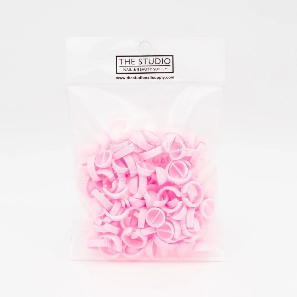 The Studio - Lash Glue Rings - Pink - 50 ct