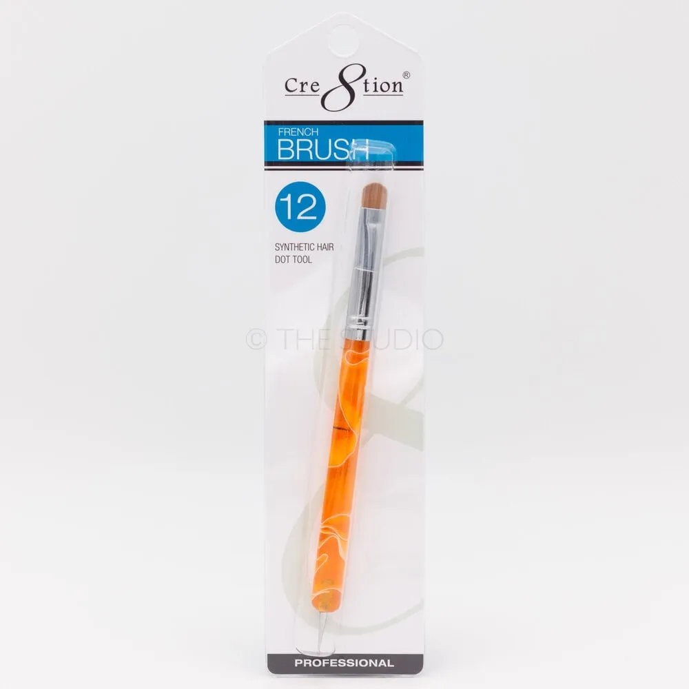 Cre8tion - French Brush w/ Dotting Tool - #12 Orange - 12126