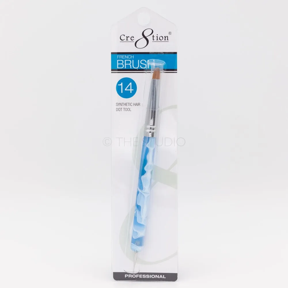 Cre8tion - French Brush w/ Dotting Tool - #14 Blue - 12127