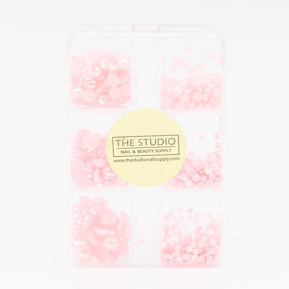 The Studio - Art Pack #378 - Assorted Pink Pearls - 6 pcs