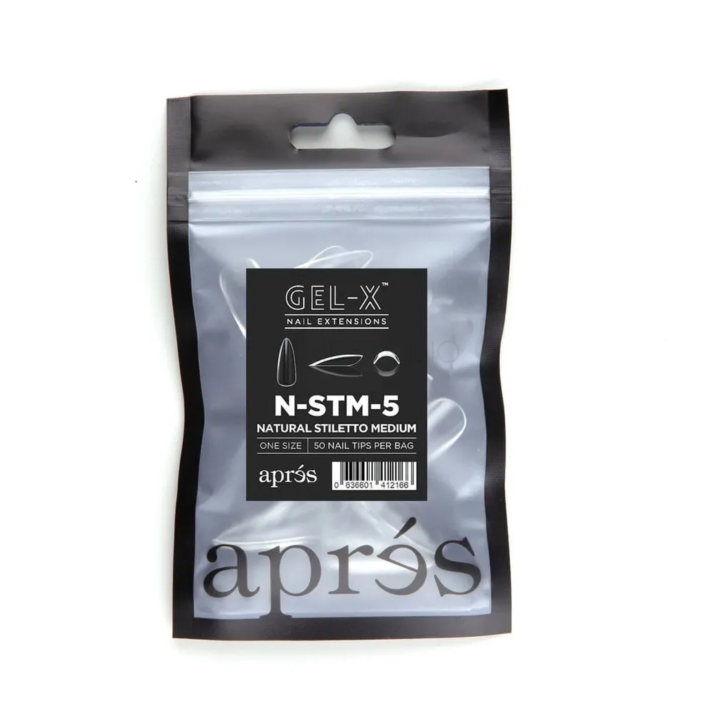 Apres - Refill Bags - Natural - Stiletto Medium - #5