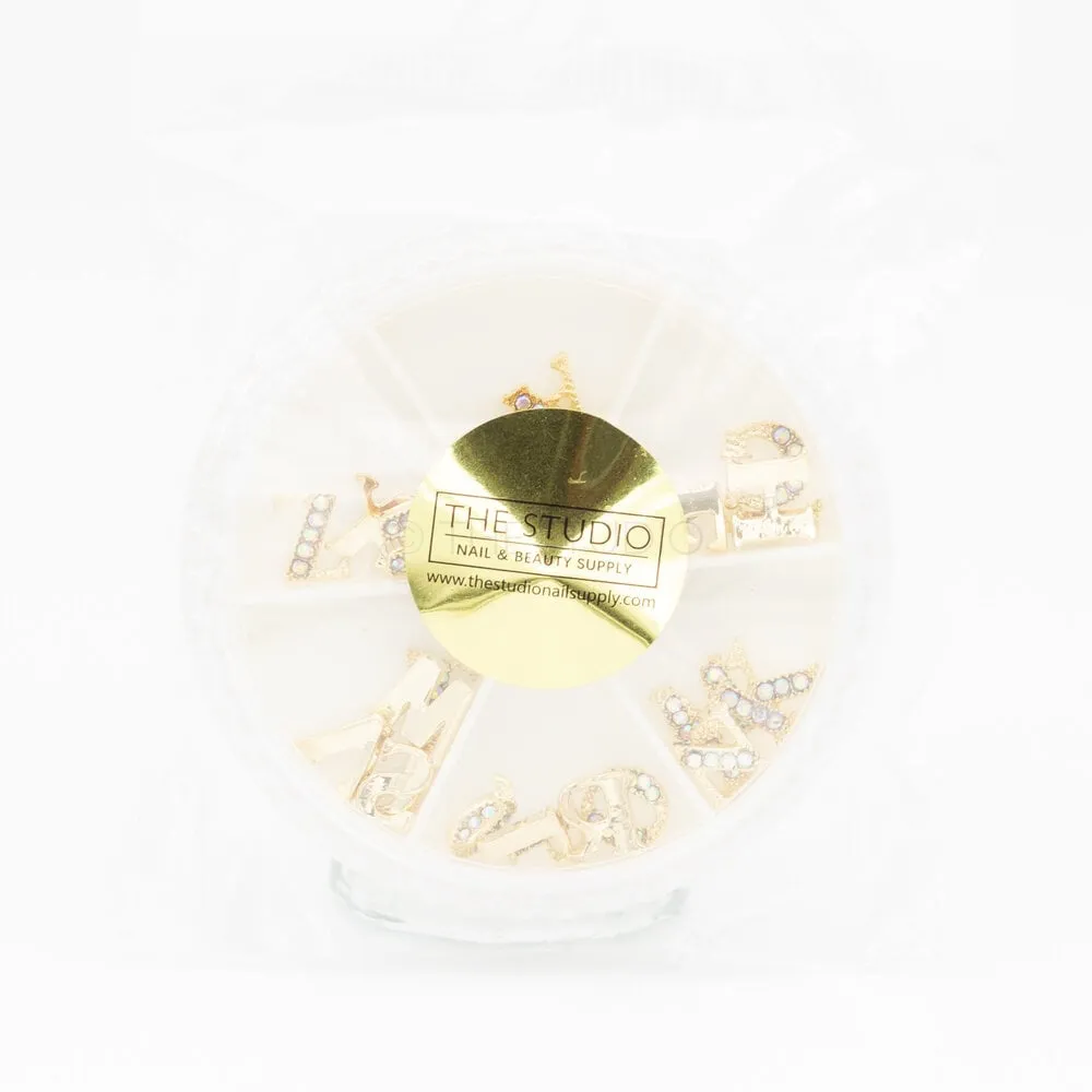 The Studio - Art Pack #384 - Letter Rhinestone - Gold