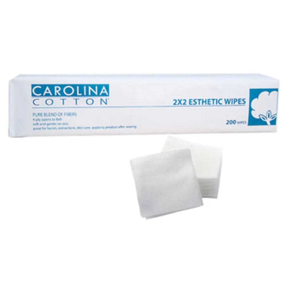 Carolina Cotton - 2"x2" Esthetic Wipes - 200 count