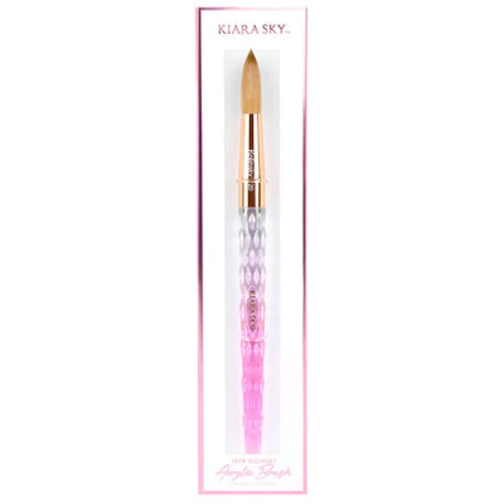 Kiara Sky - Acrylic Kolinsky Brush - Pink - Size 20