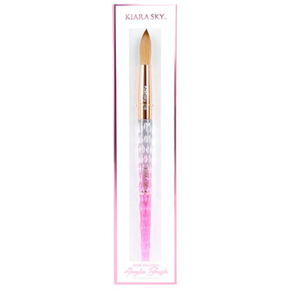 Kiara Sky - Acrylic Kolinsky Brush - Pink - Size 18