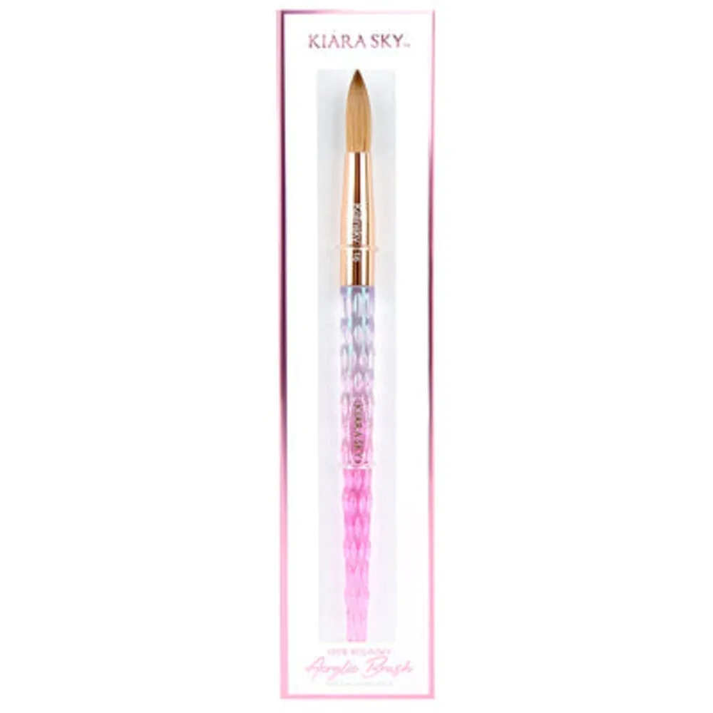 Kiara Sky - Acrylic Kolinsky Brush - Pink - Size 16