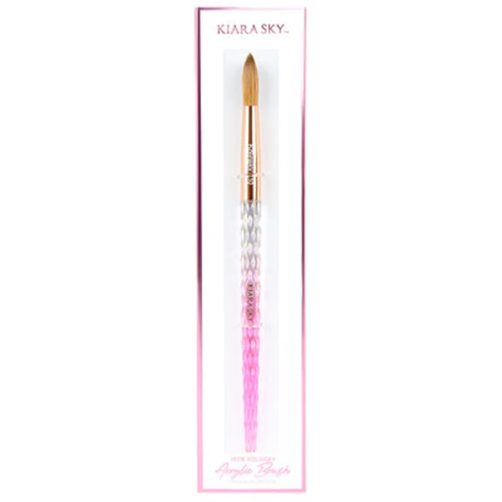 Kiara Sky - Acrylic Kolinsky Brush - Pink - Size 10