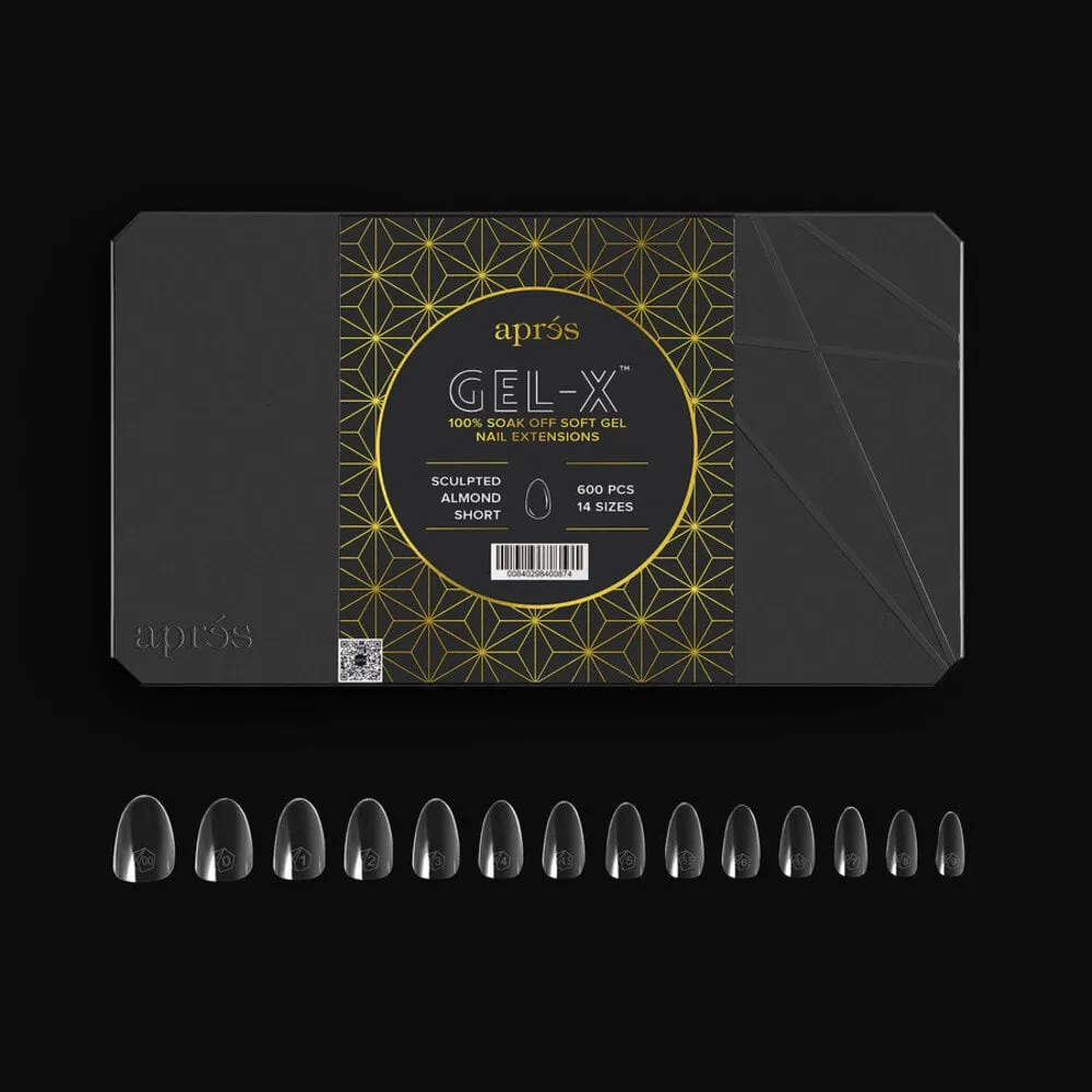 Apres - Tip Box 2.0 Gel X - Clear - Sculpted Almond - Short