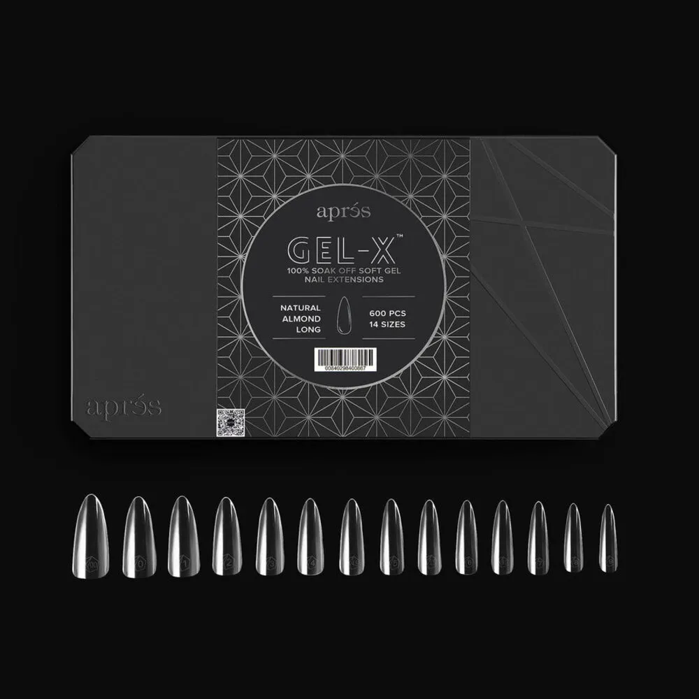 Apres - Tip Box 2.0 Gel X - Clear - Natural Almond - Long