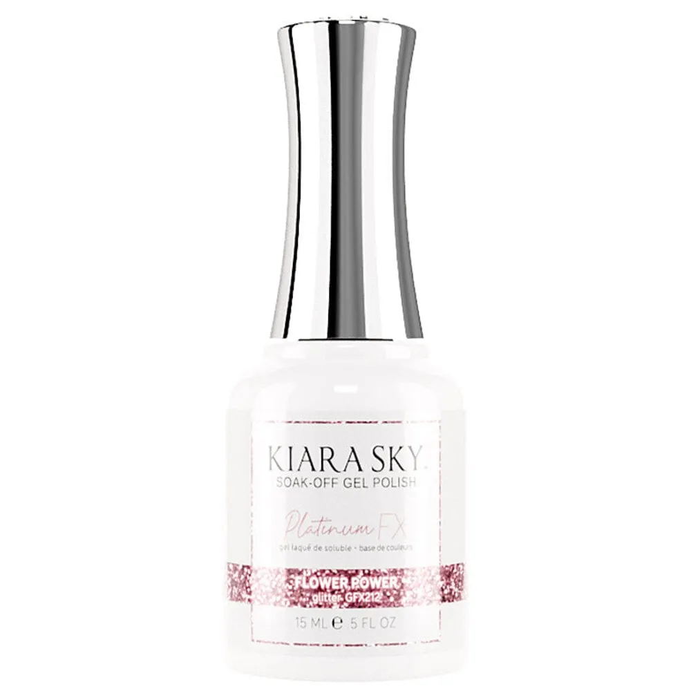 Kiara Sky - Platinum FX Glitter Gel - 212 Flower Power - 0.5 oz
