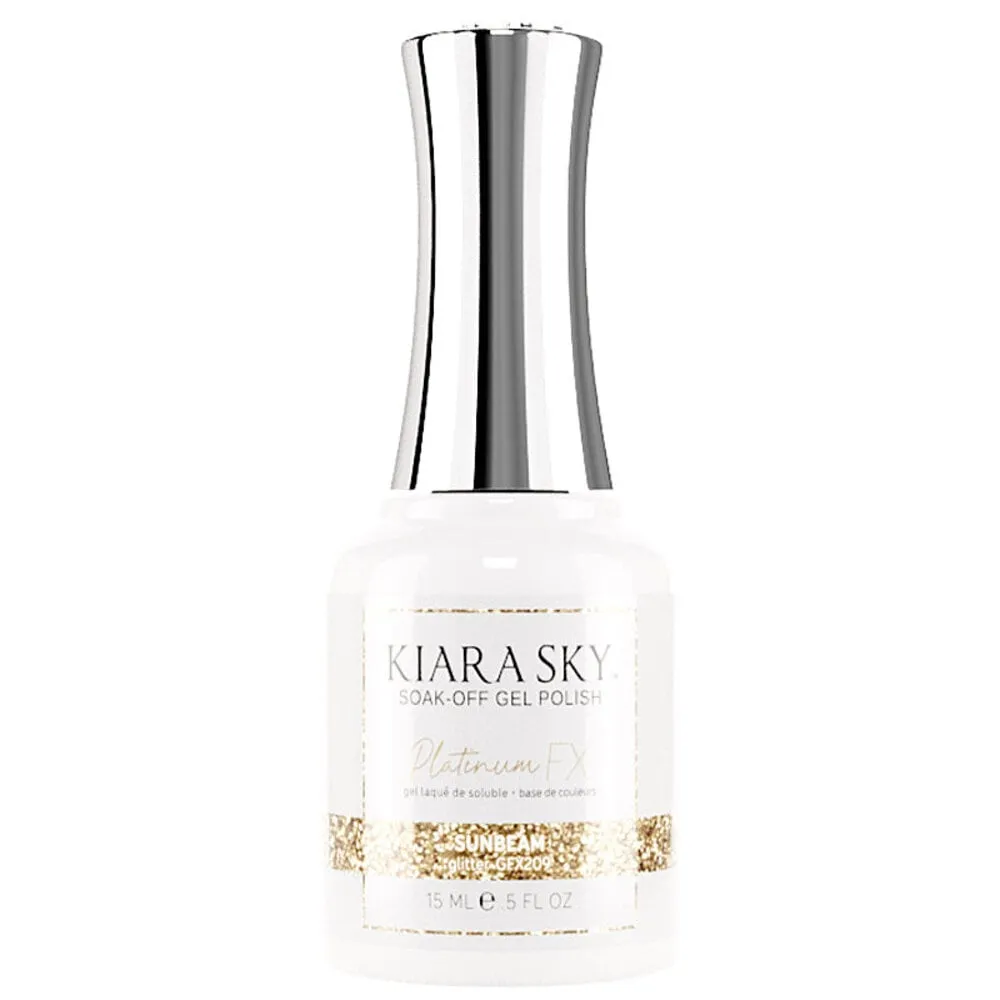 Kiara Sky - Platinum FX Glitter Gel - 209 Sunbeam - 0.5 oz