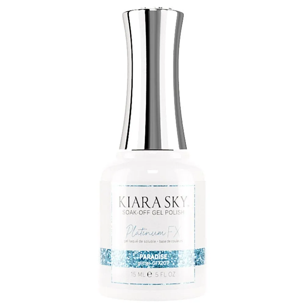 Kiara Sky - Platinum FX Glitter Gel - 207 Paradise - 0.5 oz