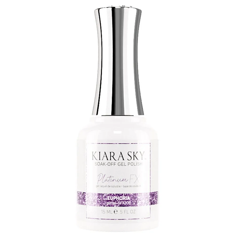 Kiara Sky - Platinum FX Glitter Gel - 205 Euphoria - 0.5 oz
