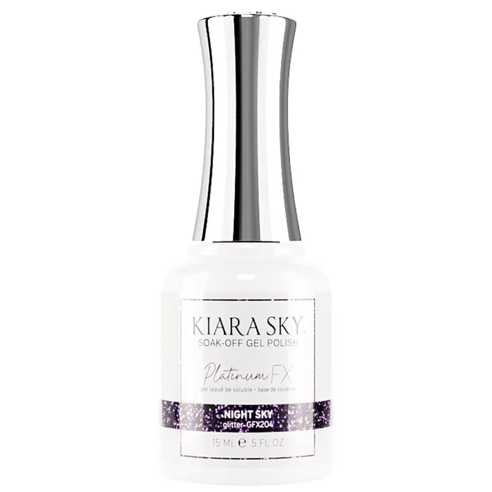 Kiara Sky - Platinum FX Glitter Gel - 204 Night Sky - 0.5 oz