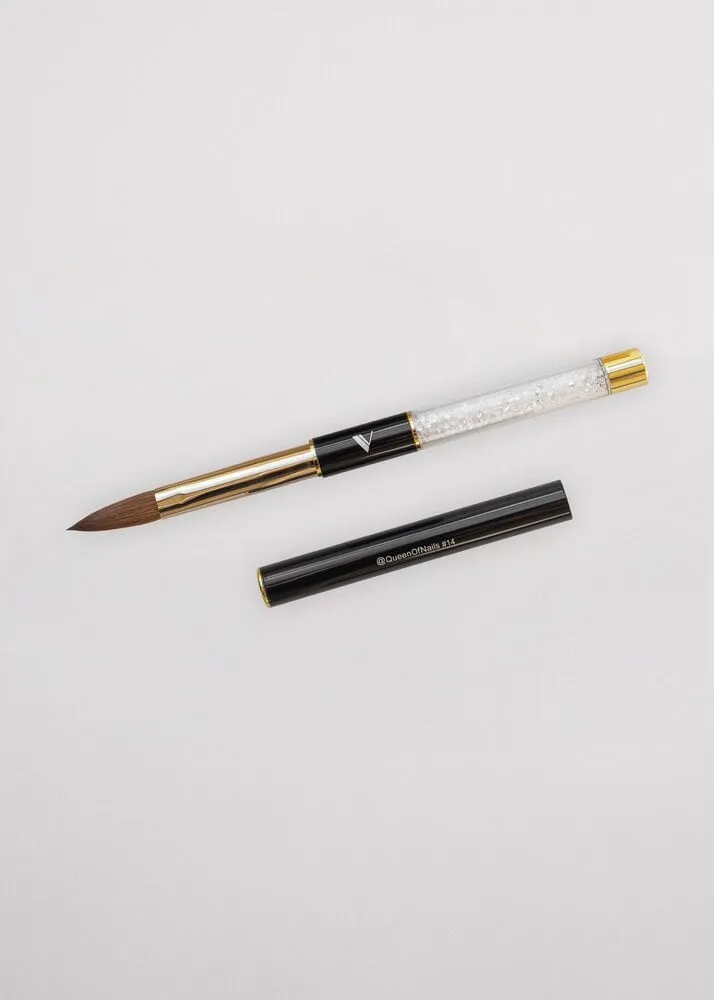 V Beauty Pure - Kolinsky Acrylic Brush - QueenOfNails - #14