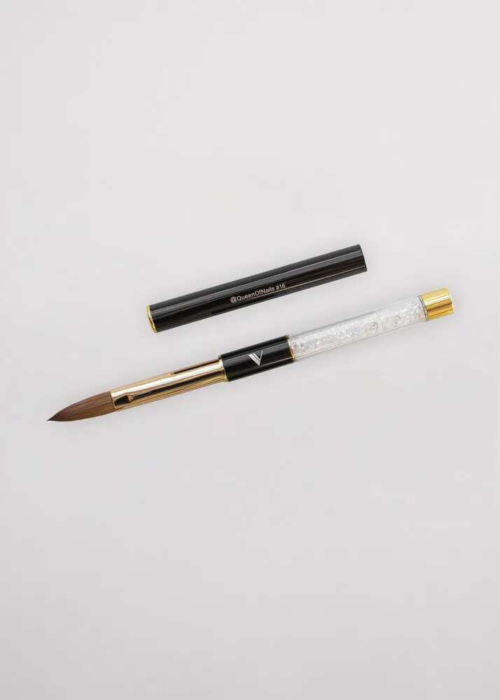 V Beauty Pure - Kolinsky Acrylic Brush - QueenOfNails - #16
